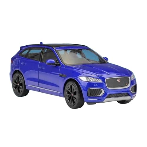 1:24 Für Jaguar F-Pace SUV Legierung Auto Modell Diecast Metall Spielzeug Fahrzeuge Auto Modell Simulation Spielzeug Geschenk Druckgussmodelle Motorfahrzeuge(Blau) von DUEVEL