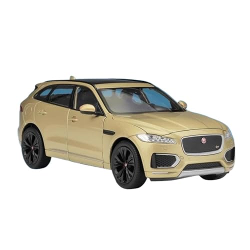 1:24 Für Jaguar F-Pace SUV Legierung Auto Modell Diecast Metall Spielzeug Fahrzeuge Auto Modell Simulation Spielzeug Geschenk Druckgussmodelle Motorfahrzeuge(Gold) von DUEVEL