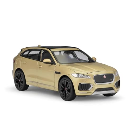 1:24 Für Jaguar F-PaceSUV Maßstab Diecast Modell Auto Spielzeug Metall Legierung Spielzeug Auto Erwachsene Souvenir Statische Anzeige Druckgussmodelle Motorfahrzeuge(Beige) von DUEVEL