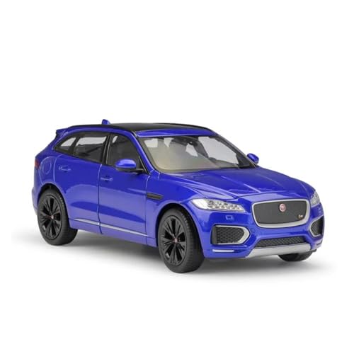 1:24 Für Jaguar F-PaceSUV Maßstab Diecast Modell Auto Spielzeug Metall Legierung Spielzeug Auto Erwachsene Souvenir Statische Anzeige Druckgussmodelle Motorfahrzeuge(Blau) von DUEVEL