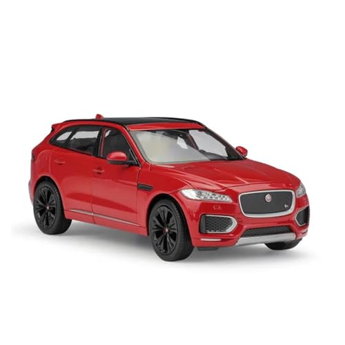 1:24 Für Jaguar F-PaceSUV Maßstab Diecast Modell Auto Spielzeug Metall Legierung Spielzeug Auto Erwachsene Souvenir Statische Anzeige Druckgussmodelle Motorfahrzeuge(Rot) von DUEVEL