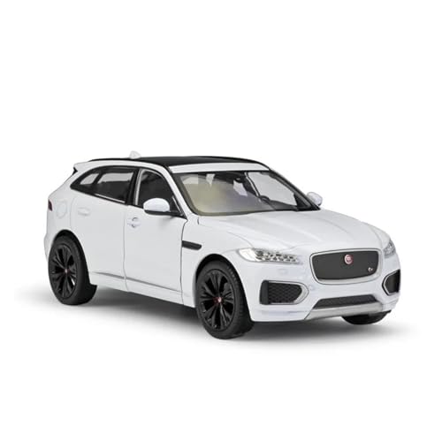 1:24 Für Jaguar F-PaceSUV Maßstab Diecast Modell Auto Spielzeug Metall Legierung Spielzeug Auto Erwachsene Souvenir Statische Anzeige Druckgussmodelle Motorfahrzeuge(White) von DUEVEL