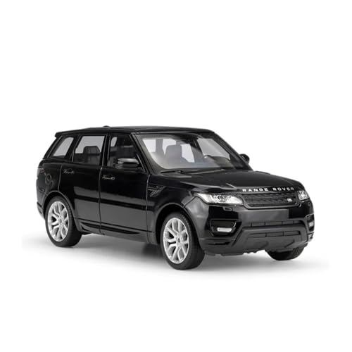 1:24 Für Maßstab Auto Spielzeug Land Rover Range Rover Sport SUV Metalllegierung Spielzeug Erwachsene Souvenir Display Druckgussmodelle Motorfahrzeuge(Schwarz) von DUEVEL