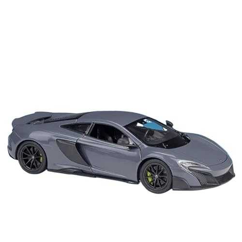 1:24 Für McLaren 675LT Alloy Sports Car Diecast Metal Racing Car Vehicles Model Simulation Collection Druckgussmodelle Motorfahrzeuge(Gray) von DUEVEL