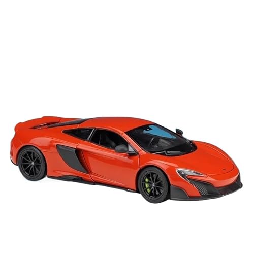 1:24 Für McLaren 675LT Alloy Sports Car Diecast Metal Racing Car Vehicles Model Simulation Collection Druckgussmodelle Motorfahrzeuge(Rot) von DUEVEL