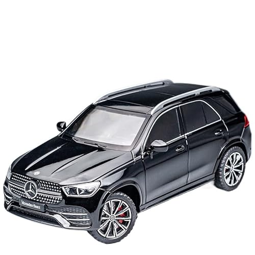 1:24 Für Mercedes-Benz GLE Luxus-SUV Aus Metalldruckguss Legierungssammlung, Offroad-Spielzeugauto Geluid Licht Collectie Druckgussmodelle Motorfahrzeuge(Schwarz) von DUEVEL