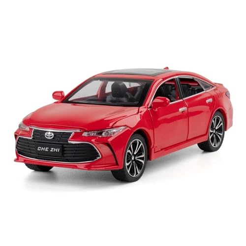 1:24 Für Toyota Avalon Diecast Metall Legierung Modell Auto Sound Licht Zurückziehen Sammlung Spielzeug Geschenke Druckgussmodelle Motorfahrzeuge(Rot) von DUEVEL
