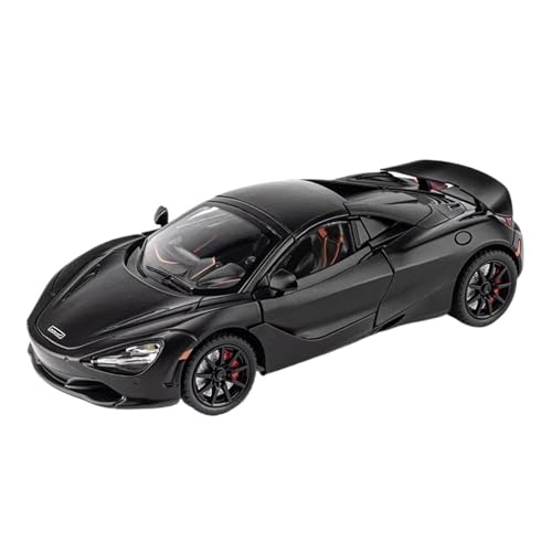 1:24 für Mclaren 720s Super Sportcar Sound Light Miniatures Alloy Diecast Model CarToys Sammlung von Ornamenten Druckgussmodelle Motorfahrzeuge(Schwarz) von DUEVEL