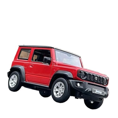 1:26 Für Suzuki Jimny Legierung Auto Diecast Spielzeug Metall Geländewagen Modell Simulation Sound Licht Sammlung Druckgussmodelle Motorfahrzeuge(Rot) von DUEVEL