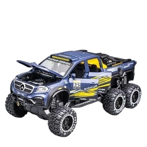1:28 Maßstab Diecast Auto Legierung Pickup Auto Metall Geländewagen Modell Simulation Spielzeug Druckgussmodelle Motorfahrzeuge(Blau) von DUEVEL