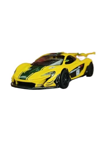 1:31 Für McLaren P1 SupercarCar Modell Legierung Zurückziehen Auto Spielzeug 2 Offene Tür Hobbyist Sammlung Display Druckgussmodelle Motorfahrzeuge(Yellow) von DUEVEL