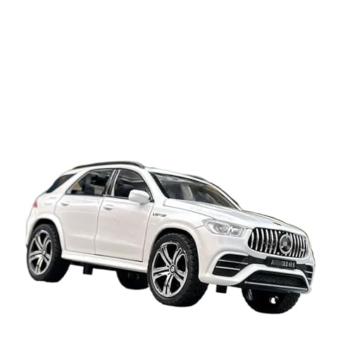 1:32 Für Benz GLE 63S SUV Legierung Auto Modell Diecast Metall Spielzeug Off-roadVehiclesModelSoundLightCollection Dekorative Ornament Druckgussmodelle Motorfahrzeuge(White) von DUEVEL