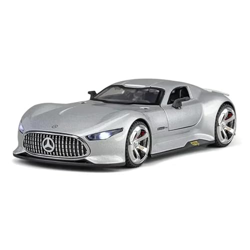 1:32 Für Benzs Vision GT Legierung Sportwagen Druckguss Metall Racing ModellSimulation Sound Und Licht Kinder Spielzeug Geschenk Druckgussmodelle Motorfahrzeuge(Gray) von DUEVEL
