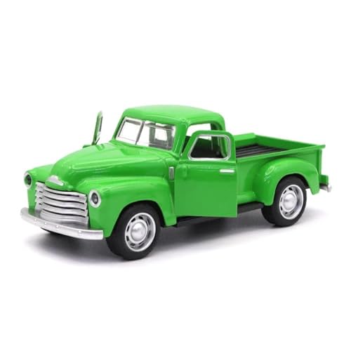 1:32 Für Klassische Pickups Truck Druckguss Metall Modell Pull Back Festliche Tage Jungen Sammlung Spielzeug Auto Druckgussmodelle Motorfahrzeuge(Grün) von DUEVEL