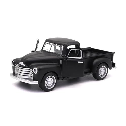 1:32 Für Klassische Pickups Truck Druckguss Metall Modell Pull Back Festliche Tage Jungen Sammlung Spielzeug Auto Druckgussmodelle Motorfahrzeuge(Schwarz) von DUEVEL