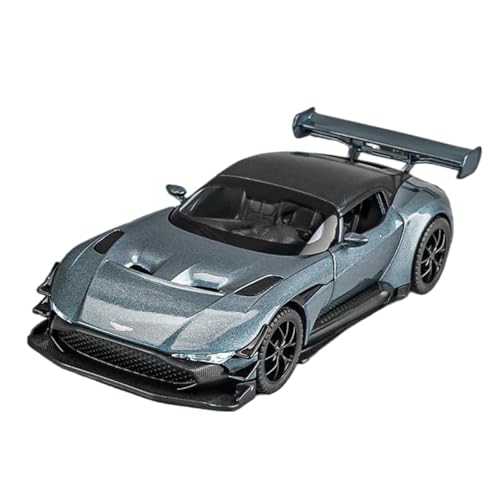 1:32 für AstonMartin Vulcan Supercar Legierung Druckguss Modell Auto Innendekoration Sound Licht Hoher Favorit Druckgussmodelle Motorfahrzeuge(Gray) von DUEVEL