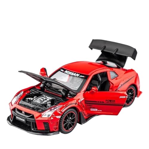 1:32 für Nissan GTR R35 Supercar Alloy Car Collection ModellAutoSoundandlightSpielzeugKinder Druckgussmodelle Motorfahrzeuge(Rot) von DUEVEL