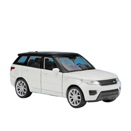 1:36 Für Land Rover Range Rover Sport SUVDruckguss-Legierungsmetall-Automodell Spielzeug Für Zurückziehen Sammlerstück Ornamente Druckgussmodelle Motorfahrzeuge(White) von DUEVEL