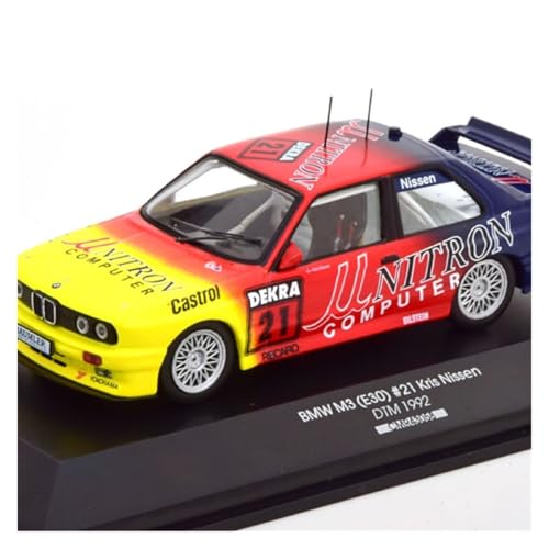 1:43 CMR für BMW M3 (E30) Unitron #21 DTM 1992 Kris Nissen Legierung Rallye Auto Modell Sammlung Spielzeug Druckgussmodelle Motorfahrzeuge von DUEVEL