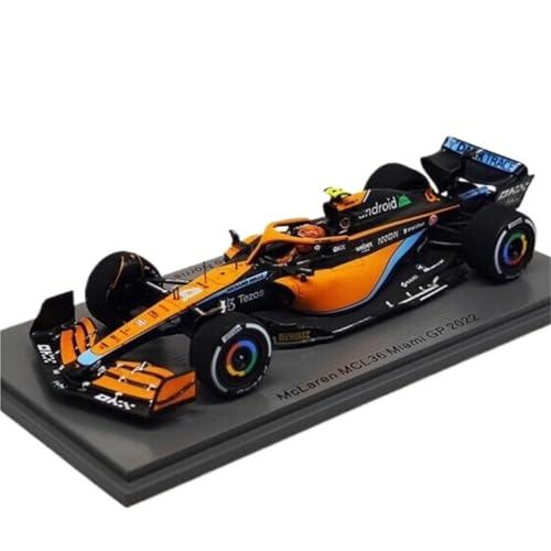 1:43 Für MCL362022 F1 Formel Miami Norris Harz Rennwagen Modell Erwachsenen Sammlung Ornamente Druckgussmodelle Motorfahrzeuge von DUEVEL