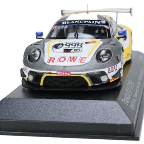 1:43 Für Porsche 911 GT3 R 991.2 Legierung Automodell Spielzeugauto Ornament Geschenk Hobby Sammlung Druckgussmodelle Motorfahrzeuge(Blau) von DUEVEL
