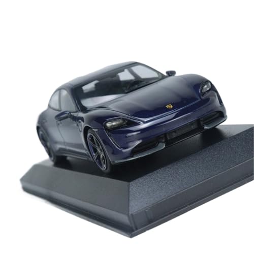 1:43 Für Porsche Taycan Turbo S 20210 Weißlegierung Automodell Spielzeugauto Ornament Geschenk Hobbysammlung Druckgussmodelle Motorfahrzeuge(Blau) von DUEVEL