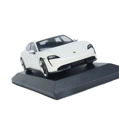 1:43 Für Porsche Taycan Turbo S 20210 Weißlegierung Automodell Spielzeugauto Ornament Geschenk Hobbysammlung Druckgussmodelle Motorfahrzeuge(White) von DUEVEL