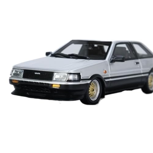 1:43 Für Toyota Corolla GT 1984 Silber Limousine Harz Auto Modell Spielzeug Auto Ornament Geschenk Hobby Sammlung Druckgussmodelle Motorfahrzeuge von DUEVEL