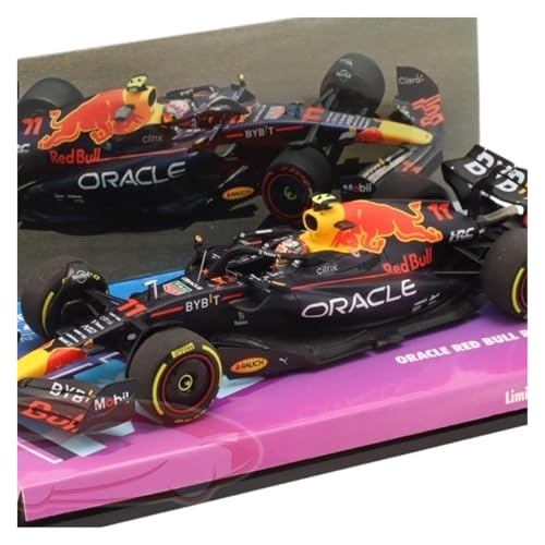 1:43 RB18 Mini Cut F1 Formel 2022 Für Perez Miami Station Simulations-Rennwagenmodell Aus Legierung Druckgussmodelle Motorfahrzeuge von DUEVEL