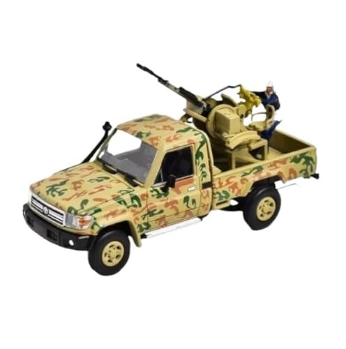 1:64 Für Honda Land Cruiser LC79 Off-Road Pickup Truck Metall Modell Auto Enthusiasten Memorial Sammlung Druckgussmodelle Motorfahrzeuge(Yellow 1) von DUEVEL