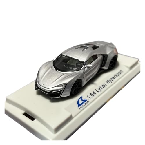 1:64 Für Lykan Simulation Supercar Auto Modell Begrenzte Sammlung Metall Ornamente Geschenke Druckgussmodelle Motorfahrzeuge(Gray) von DUEVEL