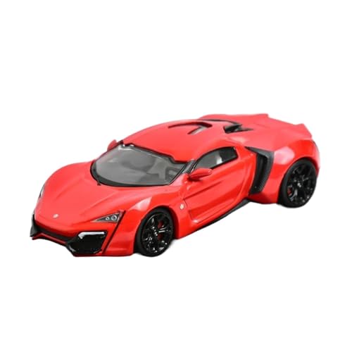 1:64 Für Lykan Supercar Druckguss-Metallautomodell Klassischer Sammler Druckgussmodelle Motorfahrzeuge(Red 2) von DUEVEL