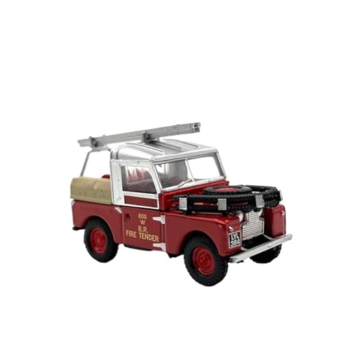 1:76 Für Land Rover 88 Feuerwehrauto Jeep Simulation Druckgusslegierung Automodell Sammlung Ornamente Druckgussmodelle Motorfahrzeuge von DUEVEL