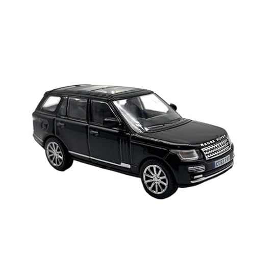 1:76 Für Land Rover Range Rover Jeep Automodellbausatz Ornamente Legierung Spielzeugauto Druckgussmodelle Motorfahrzeuge(Schwarz) von DUEVEL