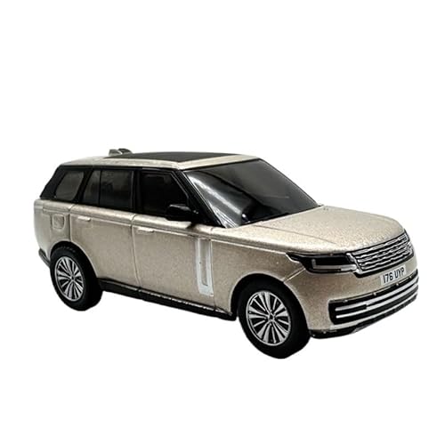 1:76 Für Land Rover Range Rover Jeep Automodellbausatz Ornamente Legierung Spielzeugauto Druckgussmodelle Motorfahrzeuge(Silber) von DUEVEL