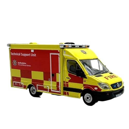 1:76 Für Mercedes Benz Krankenwagen Legierung Spielzeugauto Kit Modell Simulation Ornamente Druckgussmodelle Motorfahrzeuge(02) von DUEVEL