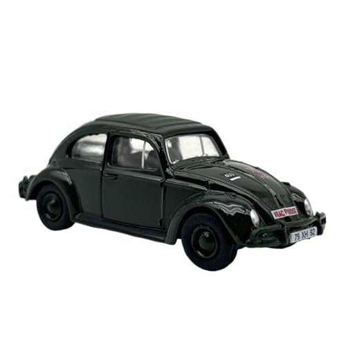 1:76 Für Volkswagen Racing Nr. 53 Automodell Legierung Spielzeugauto Trolley Kit Druckgussmodelle Motorfahrzeuge(Grün) von DUEVEL