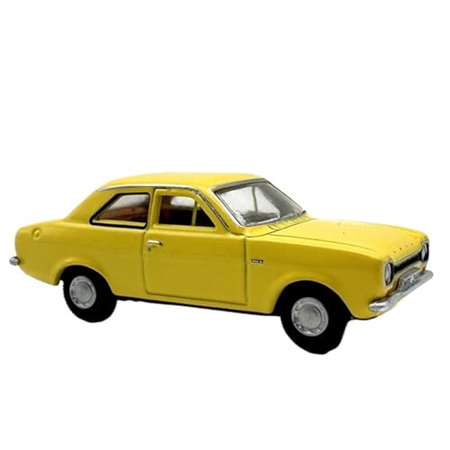 1:76 Gelb Für Escort Mk1 Retro-Automodellbausatz Legierung Simulation Spielzeugauto Geschenk Ornament Druckgussmodelle Motorfahrzeuge von DUEVEL