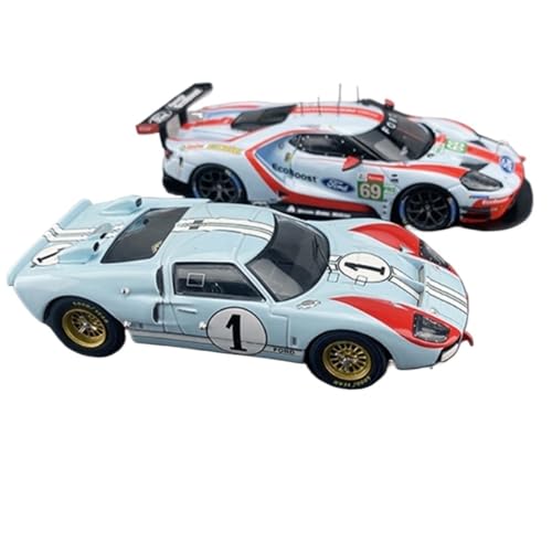 Alloy Rally IXO Angepasst An Ford GT40 24H Le Mans Doppelwagen-Set Metall-Sammelornamente 1 43 Druckgussmodelle Motorfahrzeuge von DUEVEL