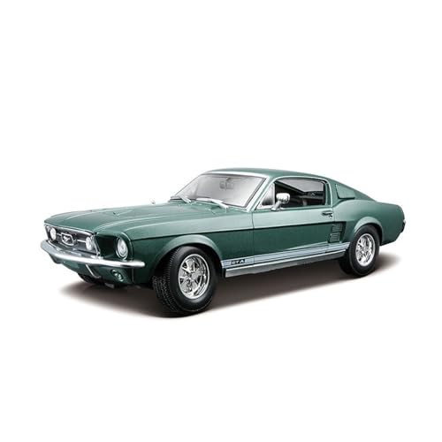 1 18 Für 1968 Ford Mustang GT Cobra Jet Muscle Car Legierung Druckguss Auto Modell Spielzeugauto Druckgussmodelle Motorfahrzeuge(2) von DUEVEL