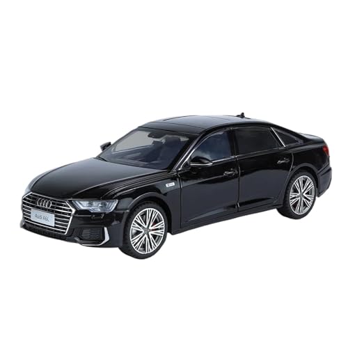 DUEVEL 1 18 Für Audi A6L Legierung Auto Modell Spielzeug Diecast Autos Mit Sound Licht Zurückziehen Modelle Spielzeug Sammlerstücke Druckgussmodelle Motorfahrzeuge(Schwarz) von DUEVEL