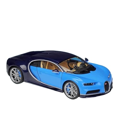 DUEVEL 1 18 Für Bugatti ChironB97 2016 Sport Auto Hohe Simulation Fahrzeug Diecast Legierung Modell Auto Spielzeug Druckgussmodelle Motorfahrzeuge(Blau) von DUEVEL