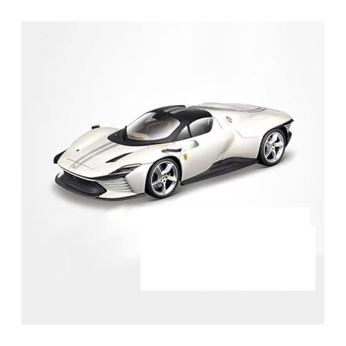DUEVEL 1 18 Für Ferrari Daytona Sp3 Verfeinerte Version Sportwagen Druckgusslegierung Luxusfahrzeug Spielzeug Für Erwachsene Sammlung Druckgussmodelle Motorfahrzeuge(White) von DUEVEL