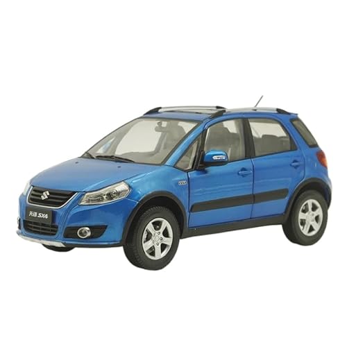 DUEVEL 1 18 Für Suzuki SX4 Legierung Auto Modell Spielzeug Sammlung Sammeln Display Ornamente Erwachsene Dekorationen Legierung Modelle Druckgussmodelle Motorfahrzeuge(Blau) von DUEVEL