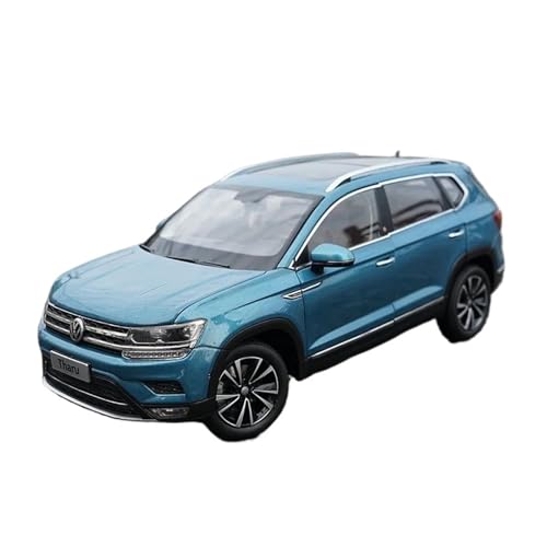 DUEVEL 1 18 Für Vw Tiguan SUV 2019 Automodell Diecast Metall Fahrzeug Spielzeug Sammlung Sammlerstück Display Ornament Druckgussmodelle Motorfahrzeuge(Blau) von DUEVEL