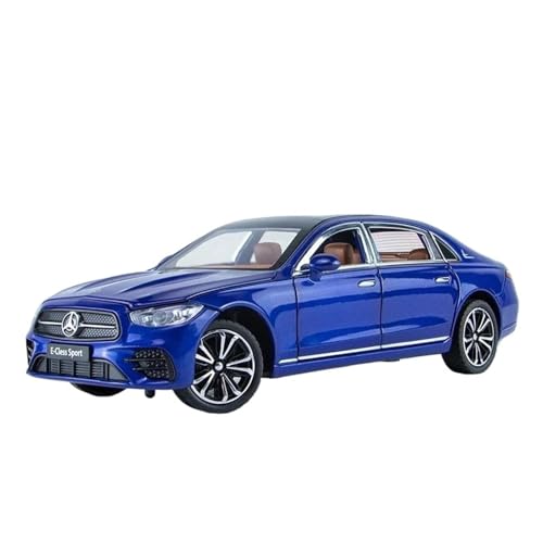 DUEVEL 1 24 Benz E-Klasse E300L Legierung Auto Modell Simulation Druckguss Metall Spielzeug Fahrzeuge Auto Modell Sound Licht Geschenke Druckgussmodelle Motorfahrzeuge(Blau) von DUEVEL