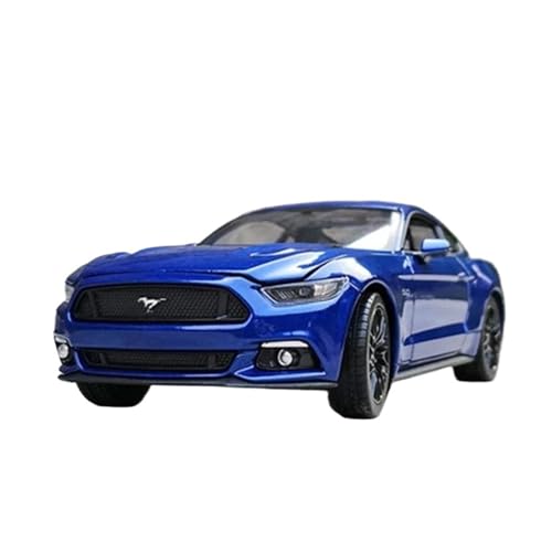 DUEVEL 1 24 Für Ford Mustang GT Legierung Sport Auto Modell Diecast Metall Spielzeug Auto Modell Simulation Sammlung Spielzeug Geschenk Druckgussmodelle Motorfahrzeuge(Blau) von DUEVEL