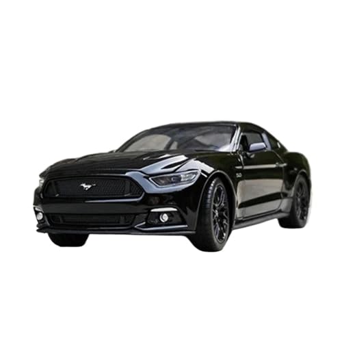 DUEVEL 1 24 Für Ford Mustang GT Legierung Sport Auto Modell Diecast Metall Spielzeug Auto Modell Simulation Sammlung Spielzeug Geschenk Druckgussmodelle Motorfahrzeuge(Schwarz) von DUEVEL