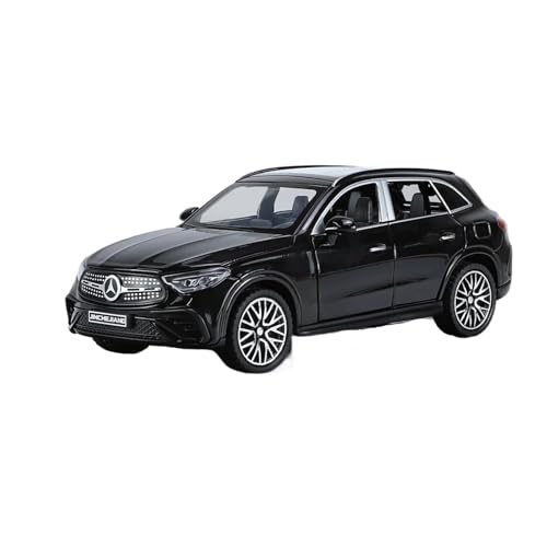 DUEVEL 1 32 Für Benz GLC-400E SUV Legierung Auto Modell Diecast Metall Spielzeug Fahrzeug Auto Modell Sound Und Licht Sammlungen Druckgussmodelle Motorfahrzeuge(Schwarz) von DUEVEL