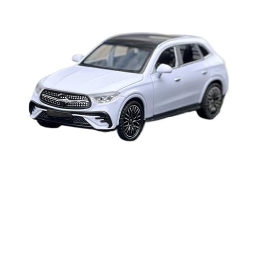 DUEVEL 1 32 Für Benz GLC 400e SUV Legierung Automodell Luxus Geländewagen Automodell Simulation Sound Und Licht Spielzeugmodell Geschenk Druckgussmodelle Motorfahrzeuge(White) von DUEVEL